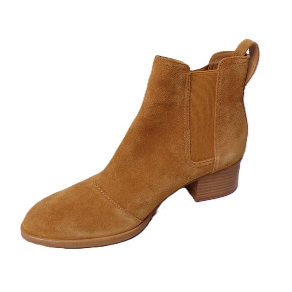 🆕 RAG & BONE Rover Chelsea Suede Bootie Ankle Boot Gold Tan 8 - Picture 4 of 8
